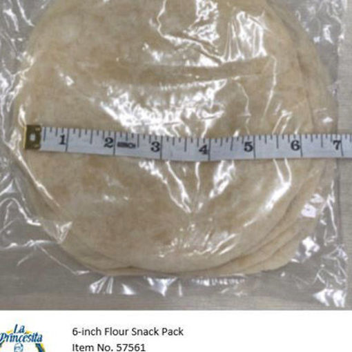 Picture of TORTILLA FLOUR 6" HAND STRETCHED SNCK PK