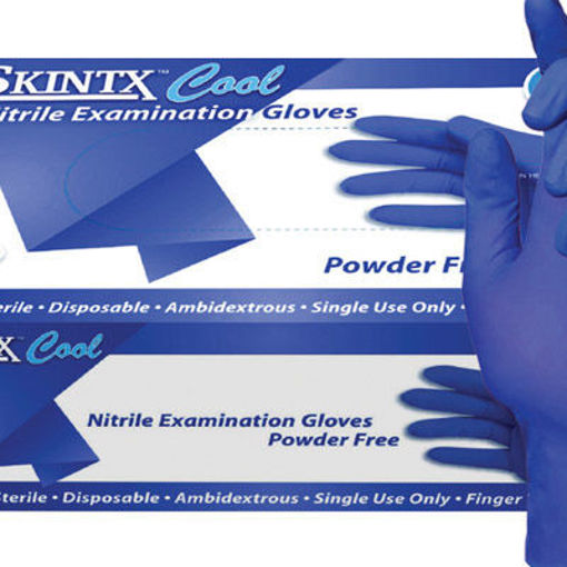 Picture of GLOVES NITRILE BLUE/PURPLE MED P/F