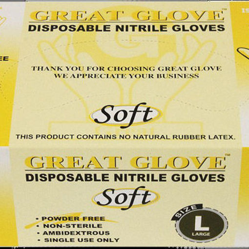 Picture of GLOVES NITRILE BLUE XL P/F SOFT