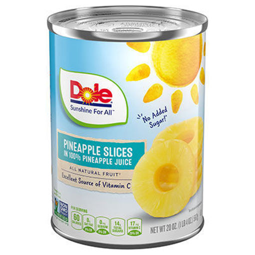 Picture of PINEAPPLE SLICED IN JUICE 20 OZ