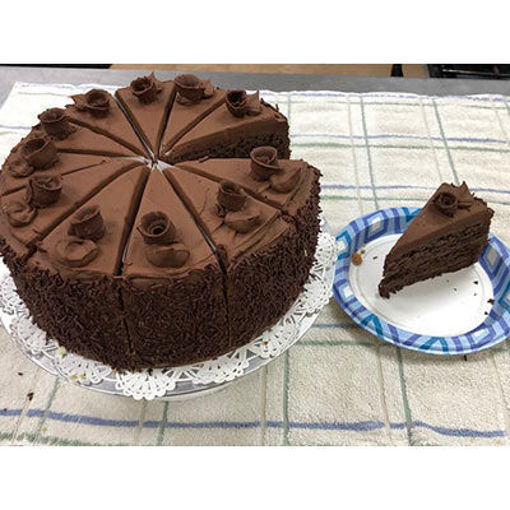 Picture of CAKE CHOCOLATE 3-LAYER 10" 12 CUT