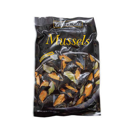 Picture of MUSSELS WHL BLCK COOKED 1LB FRZ