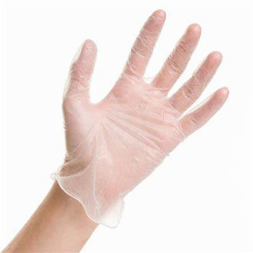 Picture of GLOVES VINYL CLR SMALL P/F