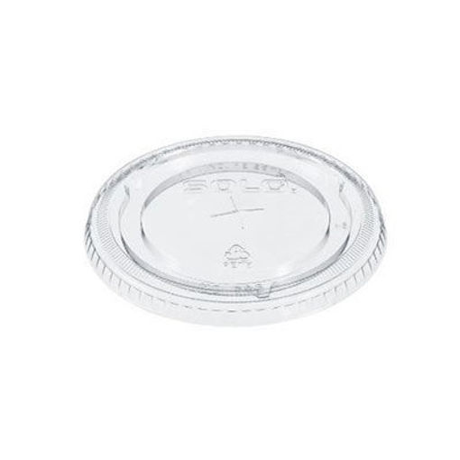 Picture of LID FLAT STRAW SLOT CLEAR 12-24 OZ
