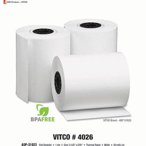 Picture of PAPER THERMAL 1-PLY 3-1/8"X 230' WHITE