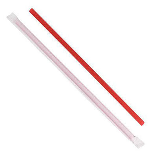 Picture of STRAW 9" GIANT RED WRAPPED
