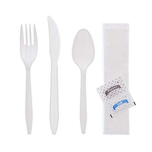 Picture of KIT CUTLERY F,K,S,S&P,NAP WHT EXTRAH