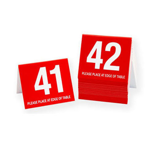 Picture of NUMBERS STANDARD RED 41-60