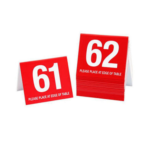 Picture of NUMBERS STANDARD RED 61-80