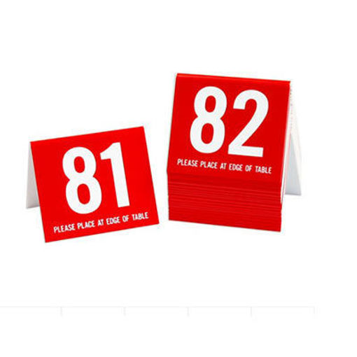 Picture of NUMBERS STANDARD RED 81-100