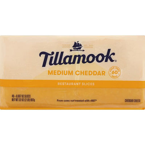 Picture of CHEESE CHDR SLC MED YLW 2LB