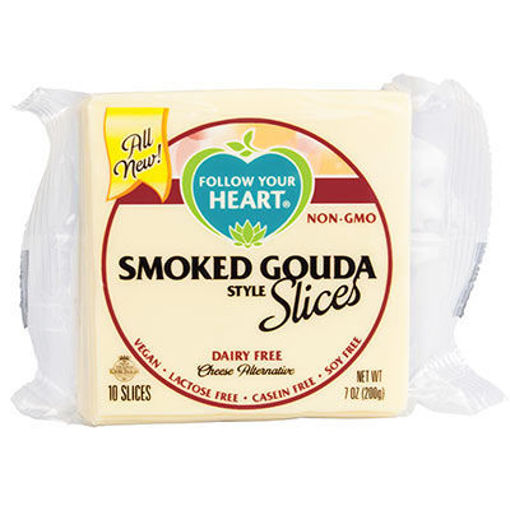 Picture of CHEESE SMOKED GOUDA VEGN SLC 7OZ