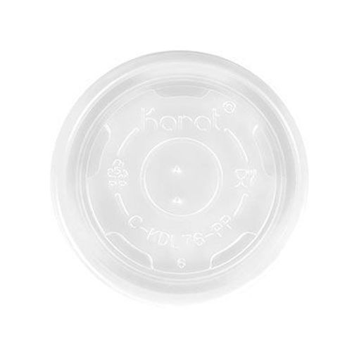Picture of LID FLAT FOR 4 OZ CONTAINER PLASTIC