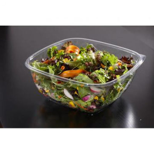 Picture of BOWL SQUARE PET 80 OZ CLEAR