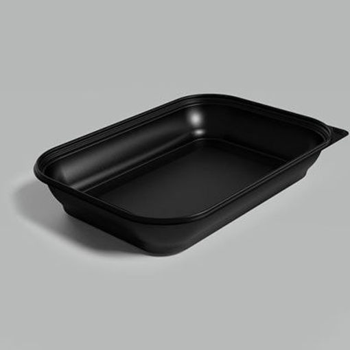Picture of CONTAINER 96 OZ 12X8.5X2 RECTANGULAR BLK
