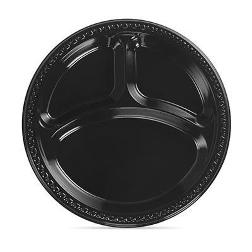 Picture of PLATE 10.25" 3-COMP BLK MFPP