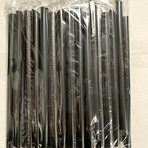 Picture of STRAW BLK LRG CLR POLY WRAPPED 21 CM