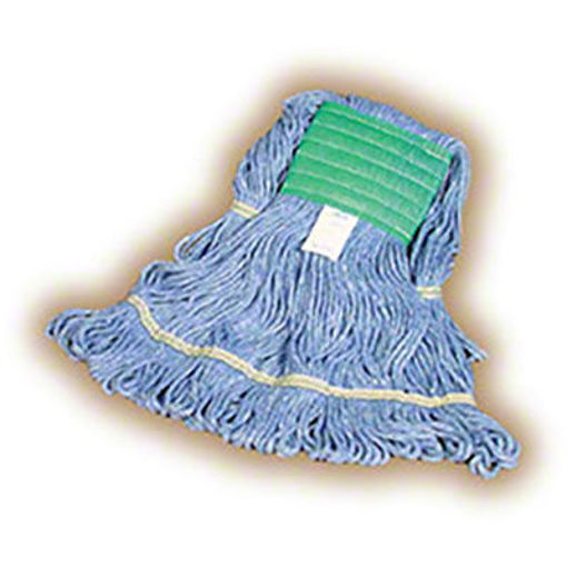 Picture of MOP HEAD LARGE BLUE LOOPED-END COTTO