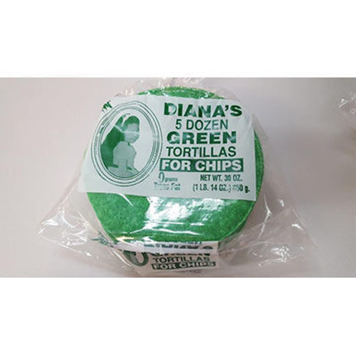 Picture of TORTILLAS CORN GREEN FOR CHIPS