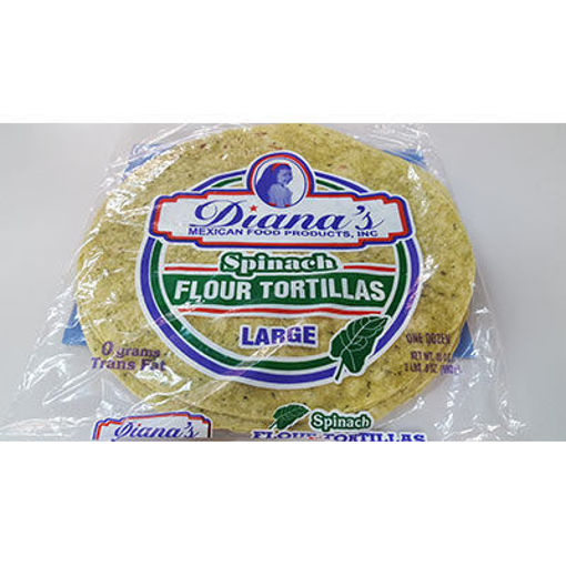 Picture of TORTILLAS SPINACH 12"42 OZ