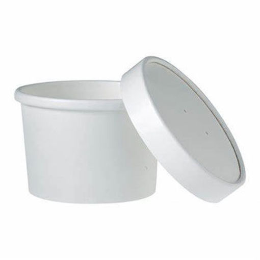 Picture of CONTAINER FOOD 8 OZ WHT COMBO PAPER