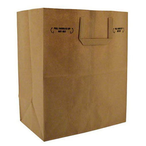 Picture of BAG KRAFT 12X7X14 FLAT HANDLE PAPER BAG