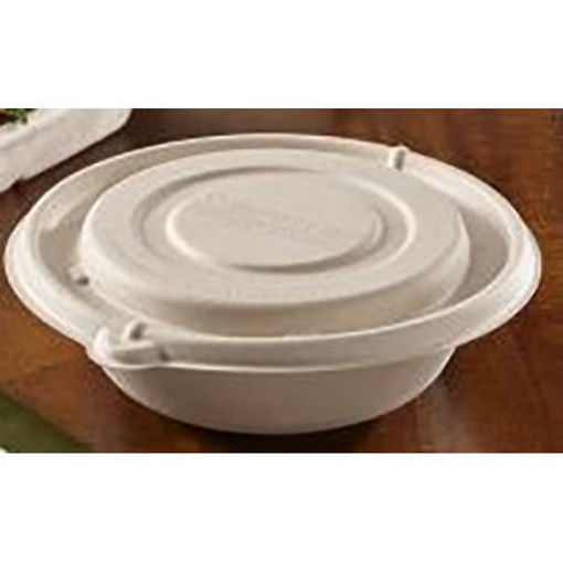 Picture of LID FLAT PULP ROUND 24-48 OZ