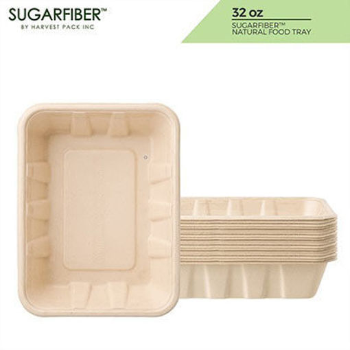 Picture of TRAY RECTANGLE FIBER 32 OZ