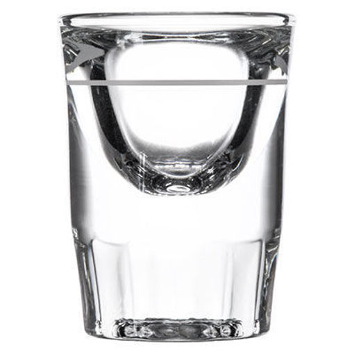 Picture of GLASS WHISKEY FLUTED 1.25 OZ